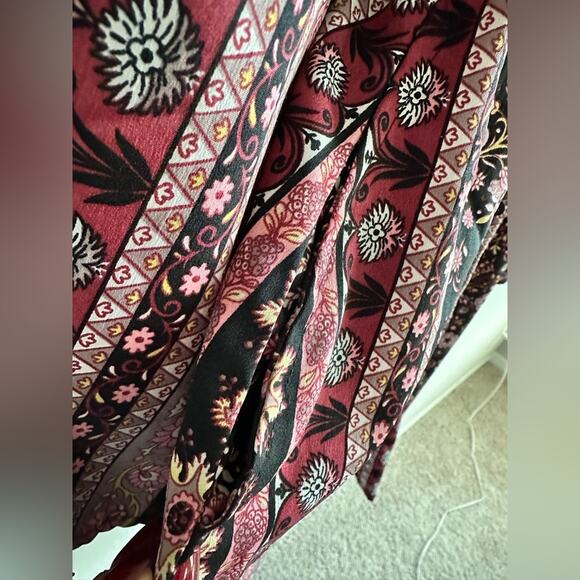 American Rag Cie Fit & Flare Dress | Hippie Boho Bell Sleeve Mini Dress | Size S - Picture 2 of 8